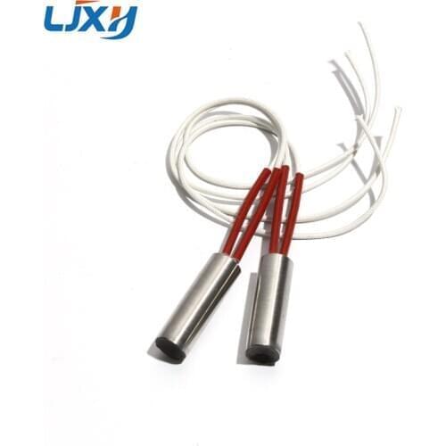 LJXH 2PCS 9mm 30~70mm Electric Mold Cartridge Heaters Stainless Steel 80W/120W/140W/170W/190W Cylindrical Heating Tube