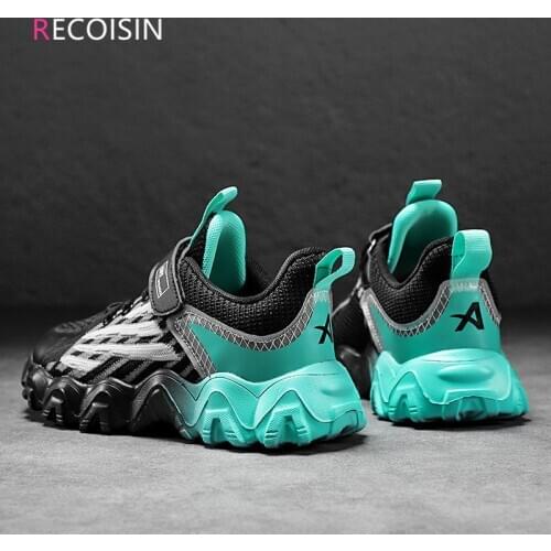RECOISIN 2020 Autumn Children Sneakers Fashion Casual Breathable Mesh Sports Shoes For Boys Running Kids Shoes Chaussure Enfant
