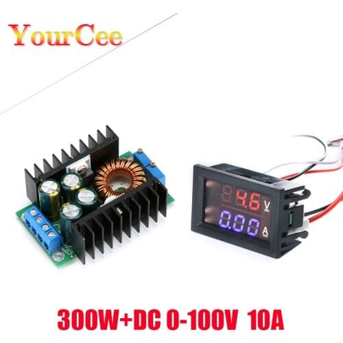 DC 9A 300W 150W Boost Converter Step Down Buck Converter Power module DC 0-100V 10A Digital Voltmeter Ammeter Dual Display
