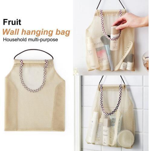 Hot Kitchen vegetable storage bag home multi-purpose creative fruit wall hanging bag hanging onion garlic storage bag