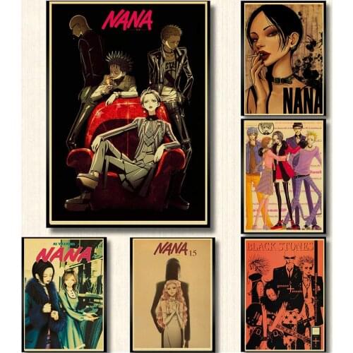 Classic Retro Animation NANA Kraft Paper Poster HD Anime Home Bedroom Bar Cafe Painting Picture Art Wall Sticker Decoration