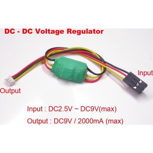 DC - DC Voltage Regulator / Inverter DC2.5V~DC8V input / output DC9V 2A (max)for CCTV camera FPV Drone RC Quadcopter Photograp