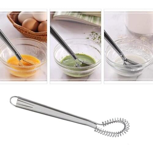 1PC Spiral Stainless Steel Whisk Egg Beaters Tool Cream Stirring Home Baking Cooking Kitchen Appliances 20 CM