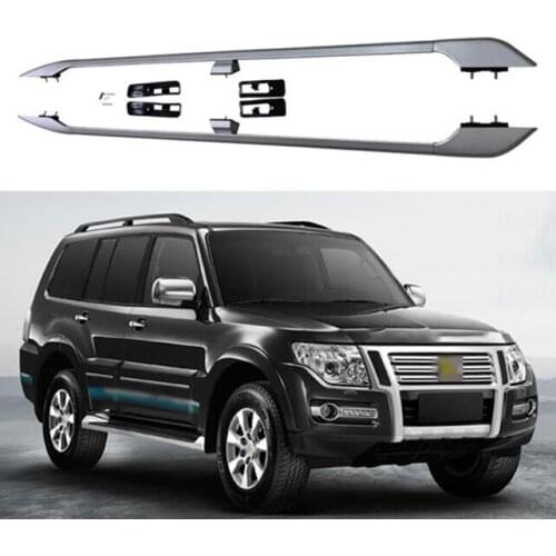 High Quality Aluminum Alloy Screw Installation Top Roof Rack Rail Luggage For Mitsubishi PAJERO V73 V97 1997-2017