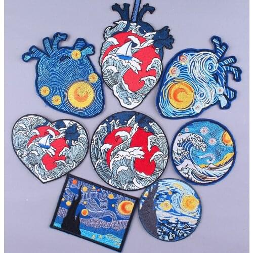 Embroidery star patch,embridered DIY badges,patches,appliques for clothing