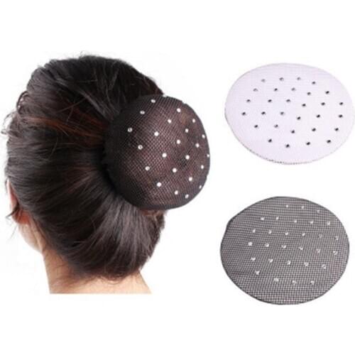 High quality Fashion Girls Kids Child Ballet Dance Skating Snoods Hair Net Bun Cover Headwear Hair Styling Accessory