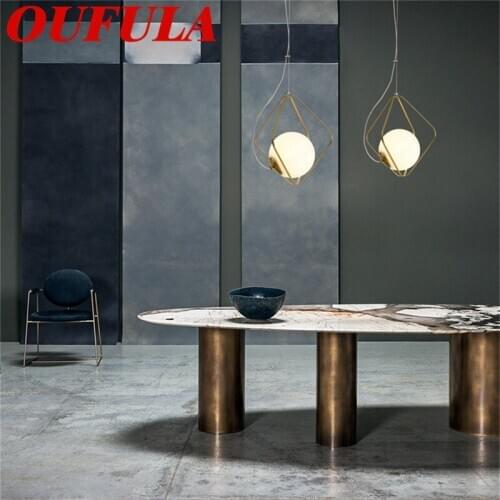 WPD Modern Pendant Lights Copper Home Creative Fixture Decorative For Dining Room Restaurant