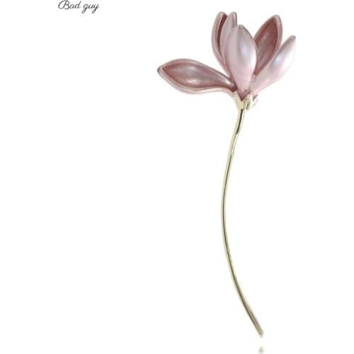 Multicolor Dripping Oil Brooch For Womens Lotus Flower Jewelry Office Clothes Scarf Buckle Garment Accessories Brooch Gift