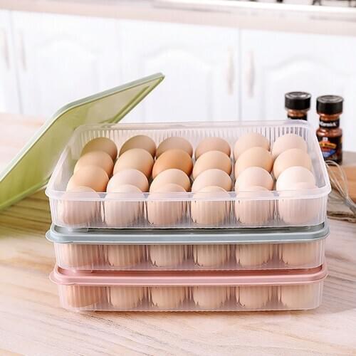 1 plastic kitchen tidy egg box easy to store 24 squares