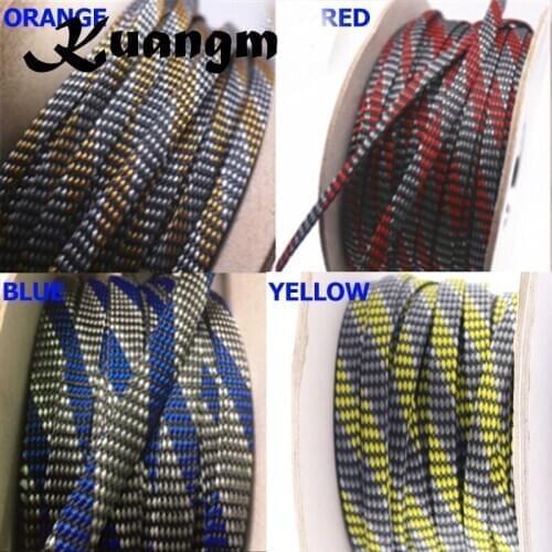 10m 3 ~ 20mm Kuangm Audio HIFI Shield Suspension Screen Woven Rayon Nylon Cotton Snakeskin Mesh Knit Braided Cable Sleeve Tube