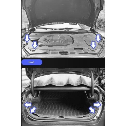 10x Car Door Shock Absorbing Silent Gasket Sound Insulation Pad Cushion Shock Absorbers Stickers Soundproof