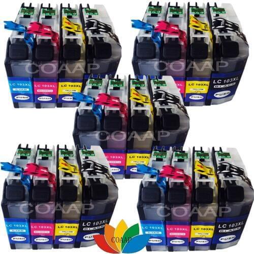 20x Compatible LC103XL LC-103XL Ink Cartridge For Brother MFC-J470DW MFC-J650DW MFC-J875DW MFC-J4510DW MFC-J6520DW MFC-J870DW