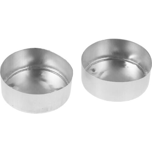 400x Aluminium Tea Light Empty Case Containers & Candle Wicks Candles Making