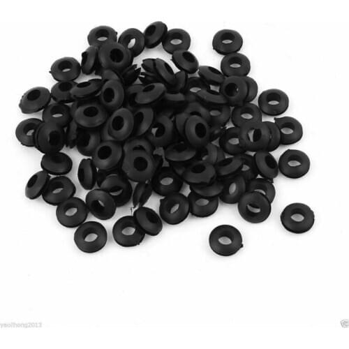 50/100pcs Double Sided Hole Rubber Grommet Open Gasket Wiring Cable Ring CordM3-M20