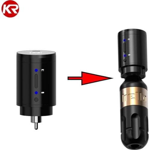 Kissy Original Wireless Tattoo Power Supply Battery Power Supply RCA Audio For Rotary Machine Battery Adapter Fast Charger