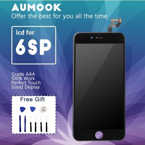 AUMOOK 10pcs AAAA Grade for IPhone 6 6S Plus LCD Perfect 3D Touch Screen Digitizer Assembly for IPhone 6 Plus Display Free Tools