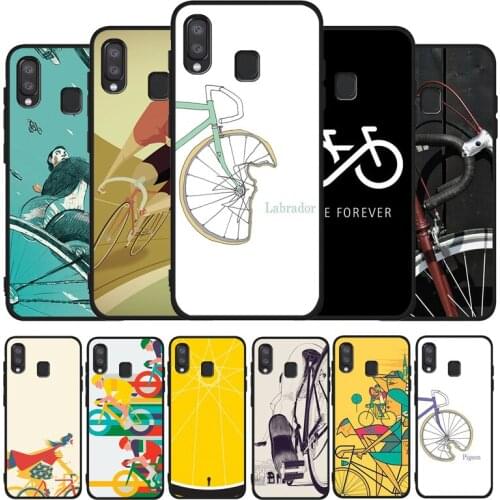 CYCLING art phone Case For Samsung A10 A20E A30 A40 A50 A60 A70 M10 M20 M30S M40 A01 A21 A31 A51 A71 4G Cover