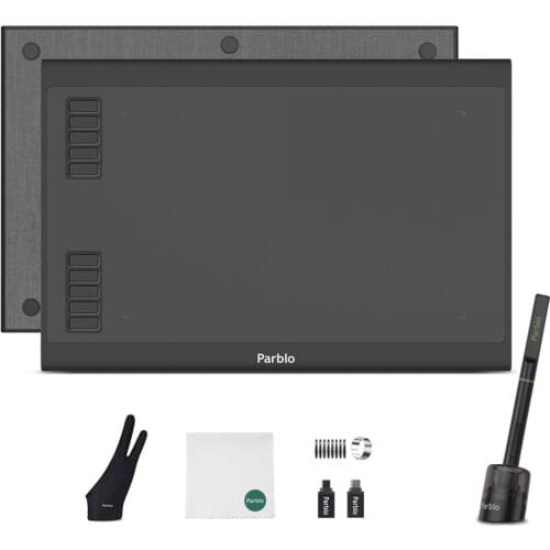 Parblo A610 Plus V2 Digital Tablet Graphics Drawing Tablets 8192 Level Battery-free Pen Support Pen Tilt and Android Phone