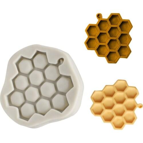 1PCS DIY Honeycomb Cakes Molds Honeycomb Shape Silicone Chocolate Mold Cake decorating tools Fondant Cake Mold Cake Tools