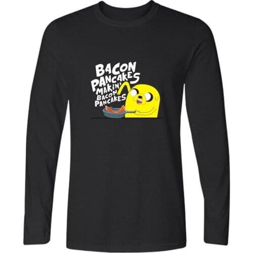 Adventure Time Finn And Jake The Dog Face T Shirt Men Women Long Sleeve Cottton T-shirt Harajuku Streetwear Tshirt Tee Clothes