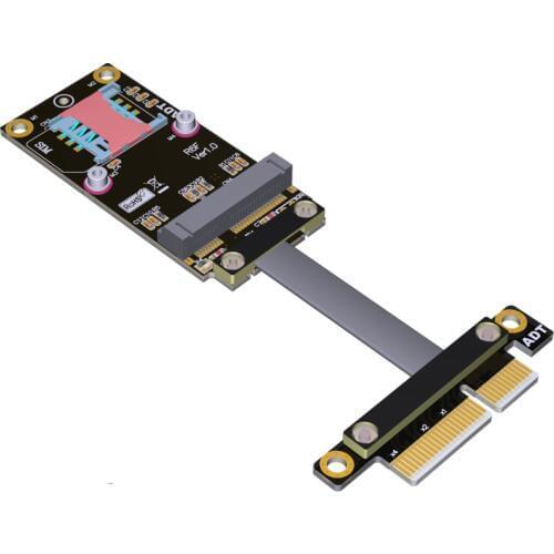 PCI-E x4 To miniPCIe Extension cord adapter Cable gen3 16Gbps PCIe x4 mini PCIe For Wireless card E-P Netbook SSD