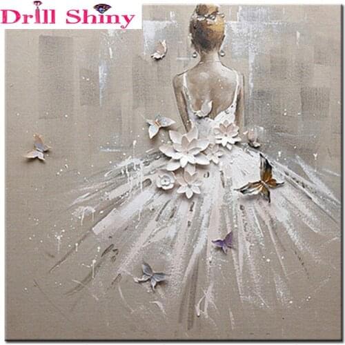 Full diamond embroidery girl stickers diy 5d diamond painting cross stitch Needlework diamond mosaic picture Home Decoration