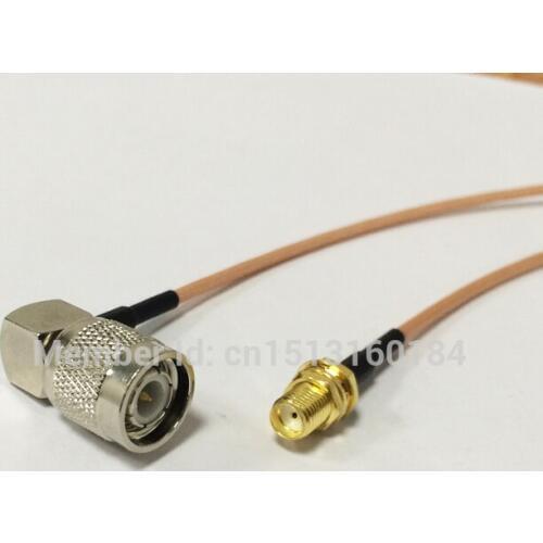 New Modem Coaxial Cable SMA Female Jack To TNC Male Plug Right Angle Connector RG316 Cable 15CM 6inch Adapter RF Pigtail