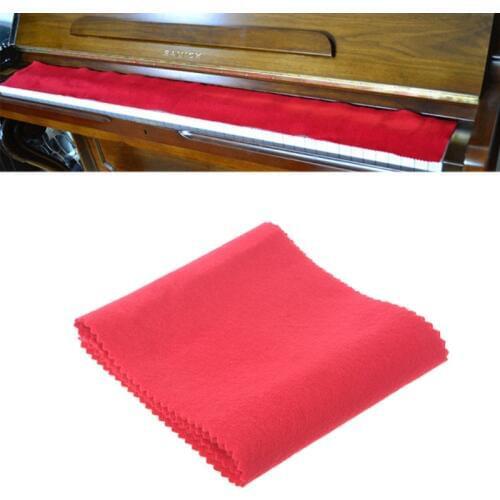 Red Soft Nylon & Cotton Dust Cover Cloth Case for Piano Key Keyboard