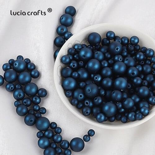 6-12mm Charms Round Acrylic Beads Loose Spacer Beads for Jewelry Makeing DIY Handmade Bracelet Accessories D04