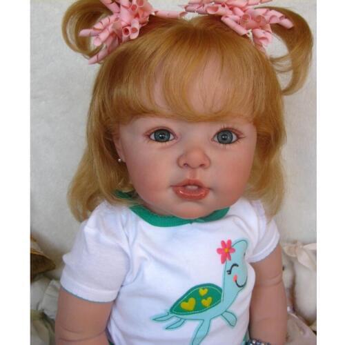 NPK Reborn Doll Kits for 29inches Soft Vinyl Reborn toddler Baby Dolls mold Accessories DIY toy doll parts unpainted