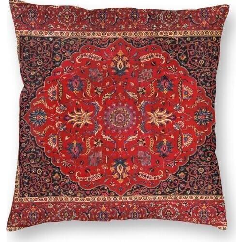 Antique Persian Rug Pillowcase Home Decorative Bohemian Cushions Throw Pillow for Car Polyester Double-sided Printing