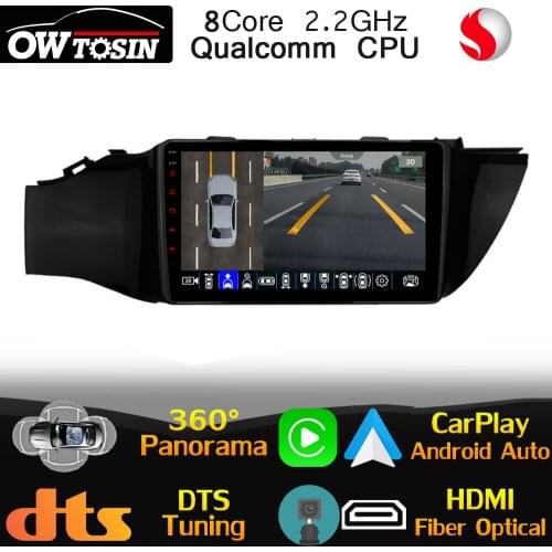 Qualcomm CPU Android Car Multimedia Player For Kia RIO 4 2016-2019 CarPlay Auto 360 Camera GPS Radio Optical HDMI 4G LTE DSP DTS
