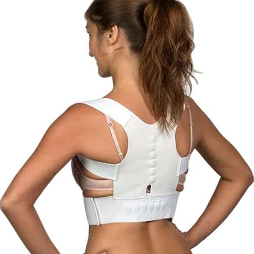 Adjustable Magnetic Posture Back Support Corrector Belt Band Belt Brace Shoulder Lumbar Strap Pain Relief Posture Waist Trimmer