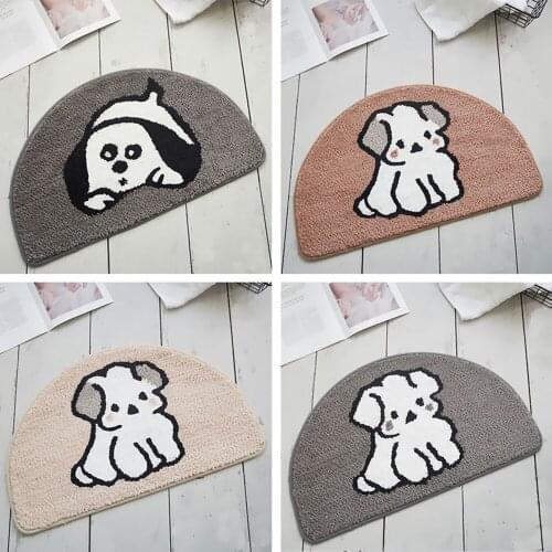 Cute Animal Modern Minimalist Bedside Blanket Home Entrance Door Carpet Floor Mat Non-slip Bedroom Doormat Floor Mat