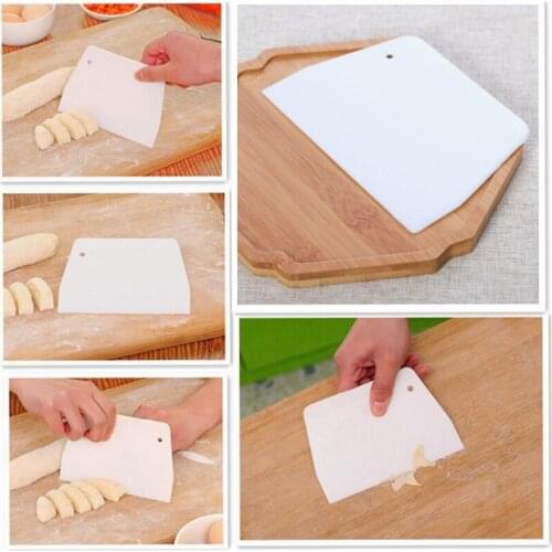 Pastry Dough Scraper trapezoidal Cutter Plastic Baking Cake Decorating Kitchen Tool