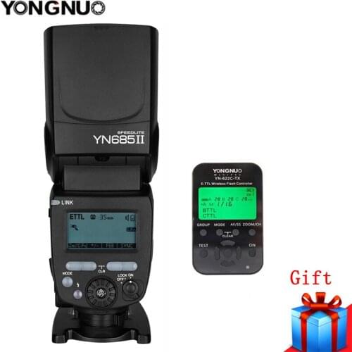 YongNuo YN685 YN685C GN60 2.4G System i-TTL HSS Wireless Manual Flash Speedlite,Optional YN622C-TX Trigger For Canon series