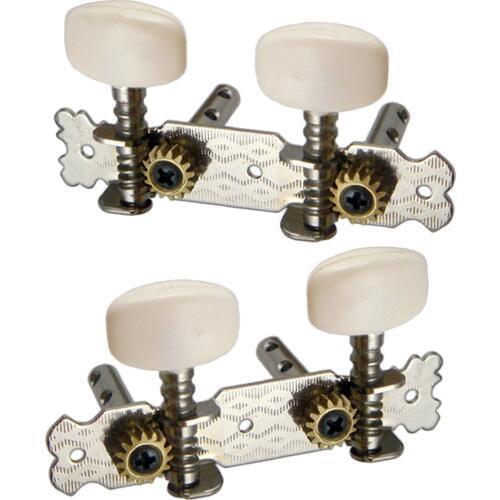 2Pcs Ukulele Guitar Tuner String Tuning Pegs Machine Heads Tuner 2R2L for Ukulele 4 Strings Classical Guitar Accessories