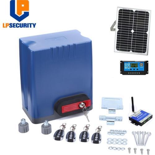 DC24V 220VAC Sliding Gate Opener 800KGS Solar Powered Gate Opener y Accessory Kit GSM /wireless keypad optional