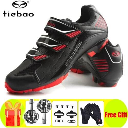 Tiebao New MTB Bike Shoes Men Self-Locking Sapatilha Ciclismo Shoes Triathlon Bicycle Cycling Shoes Racing Sneakers EU39-47