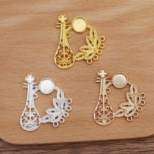 20 Pieces/Lot 32.5*29mm Vintage Chinese Hair Accessories Base Setting Jewelry Making