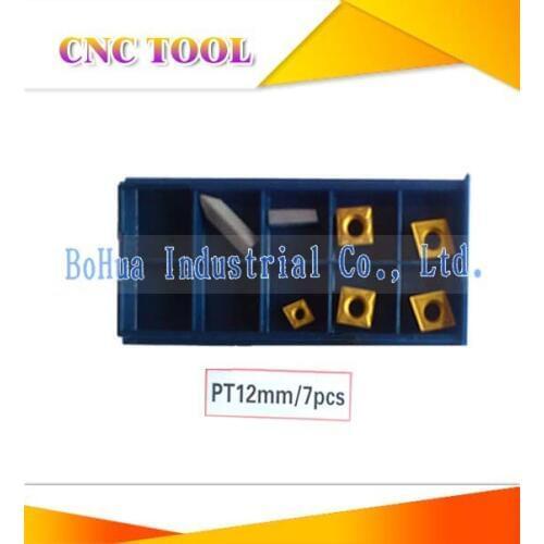 Insert 7pcs for 12mm Titanium indexable carbide cuter tool set, 7pcs/kit,wholesale