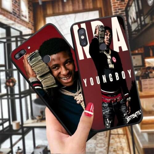 Youngboy Never Broke Again Merch 38 black TPU Soft Phone case forRedmi6 Redmi7 Redmi8A Redmi9 Redmi10X Redmi K20 Redmi K30pro