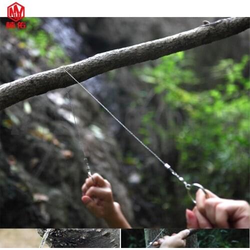 1PCS Stainless Steel Outdoor Saw Kit Portable Survival Tool Travel Emergency Manual Cutter Chain Saw Pocket Tool