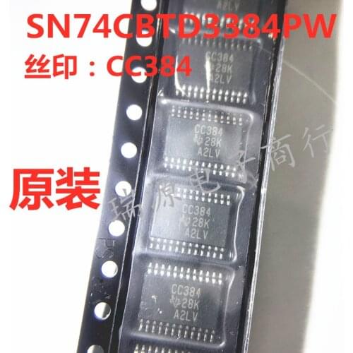 100% New&original SN74CBTD3384PWR SN74CBTD3384PW Marking::CC384 TSSOP24