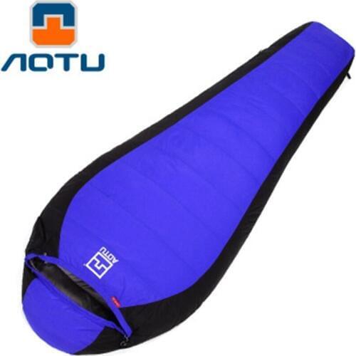 1500g Duck Down Filling Camping Sleeping Bag Envelope Backpacking Upset Sleeping Bag for Outdoor Traveling Hiking