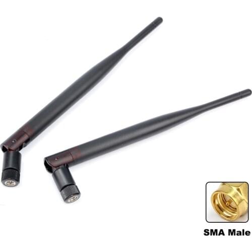 2PCS 915MHz antenna LoRa external foldable omnidirectional high gain 6dbi glue stick antenna RP sma male connector