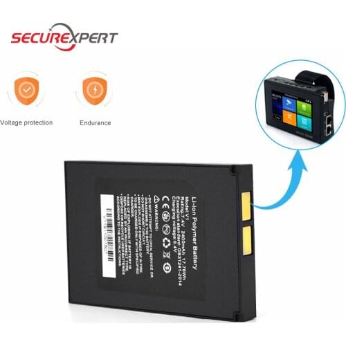 7.4V 2400mAh Lithium Ion Polymer Battery for IP Camera CCTV Tester 8MP CVI CVBS CCTV Tester Monitor