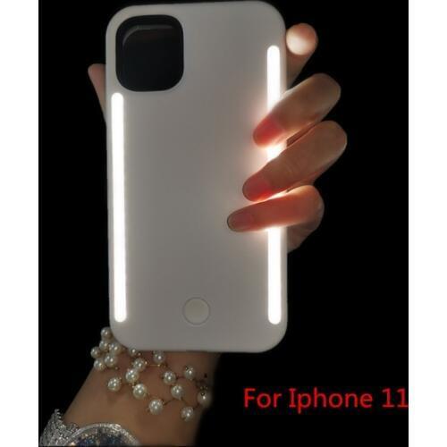 SOKELY Selfie Case Led Light Case For iPhone 11 Pro Max XR X XsMax Case LED Flash Phone Case For iPhone 12 8 7 6 6S Back Cover