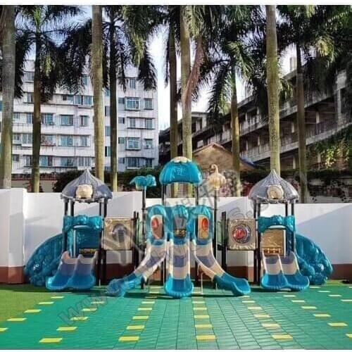 Cheap outdoor amusement equipment plastic playground park