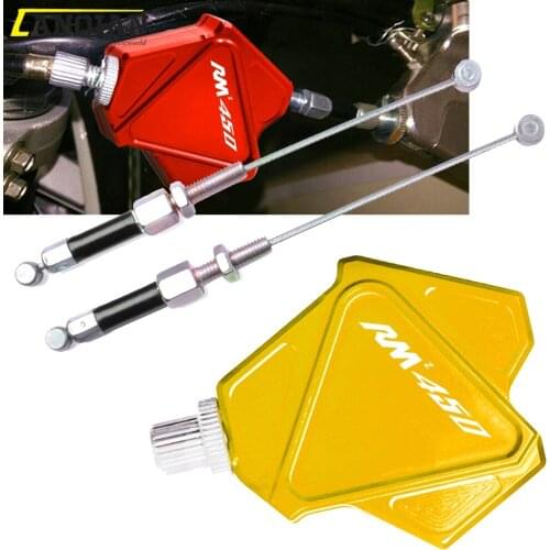For SUZUKI RMZ450 RMZ 450 2004-2018 2009 2010 2011 2012 2013 2014 2015 2016 2017 CNC Stunt Clutch Lever Easy Pull Cable System